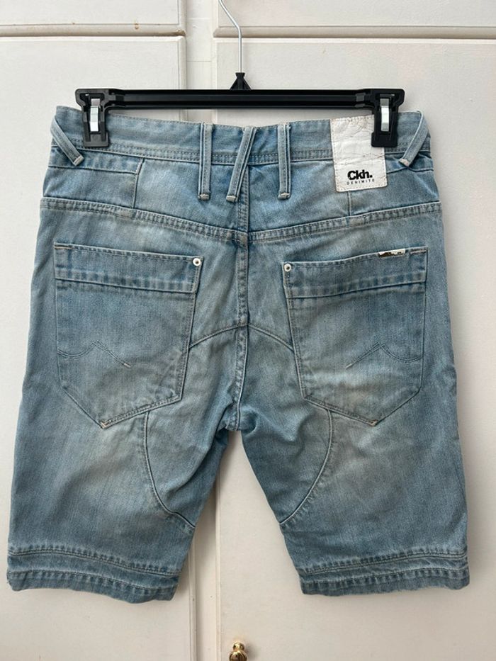 Pantacourt en jean short taille 40 clockhouse - photo numéro 4