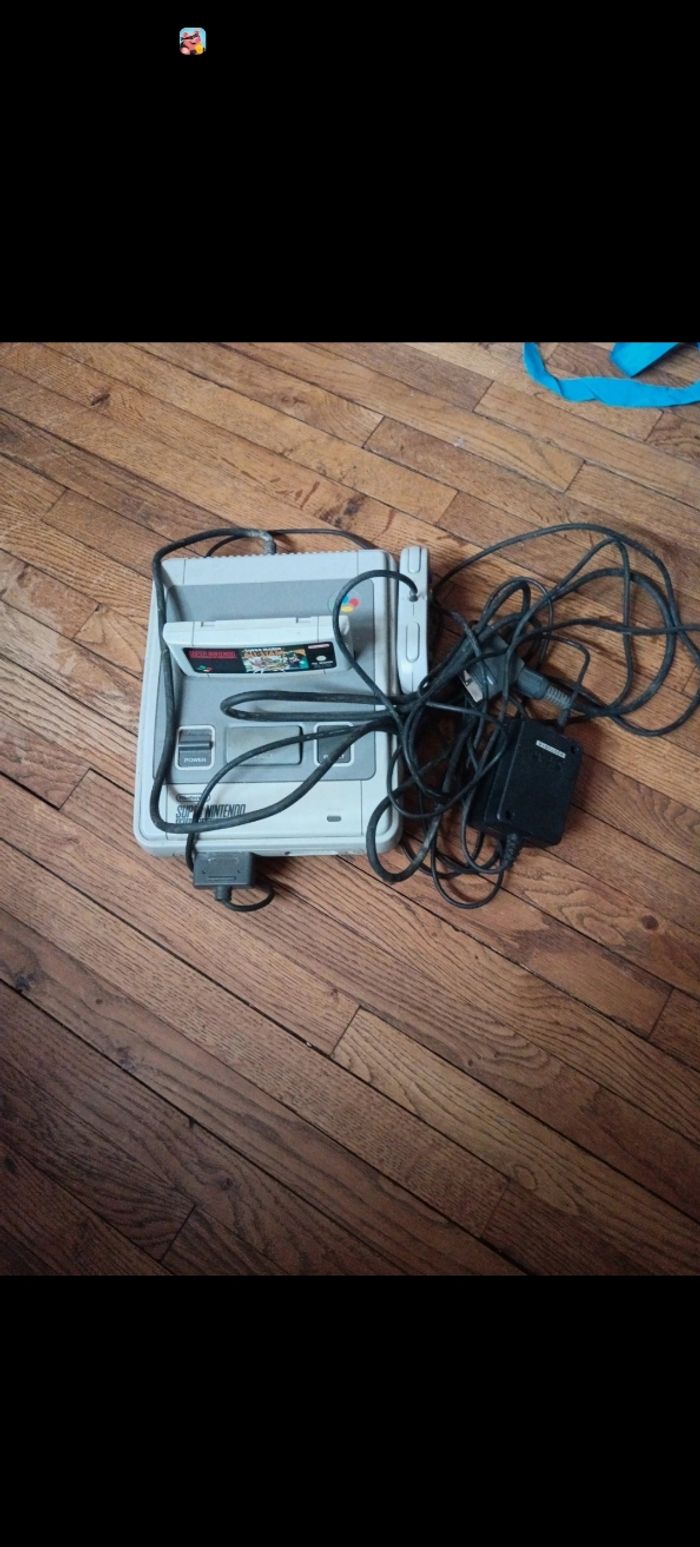 Super Nintendo avec un jeu