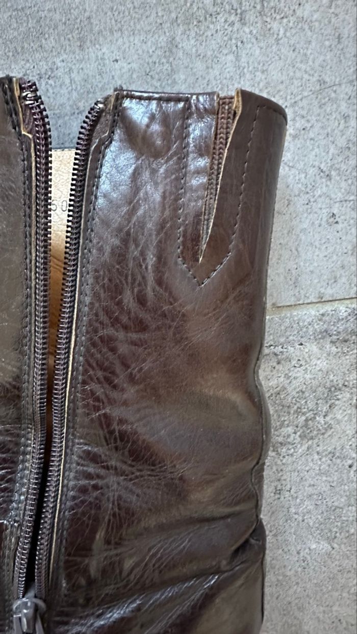 🌟 sublimes bottes cuir 44 luxe - photo numéro 5