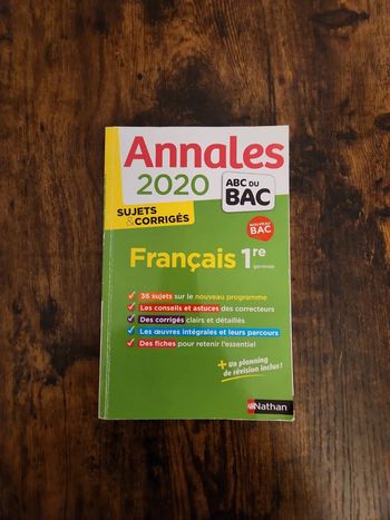 Livre : Annales 2020