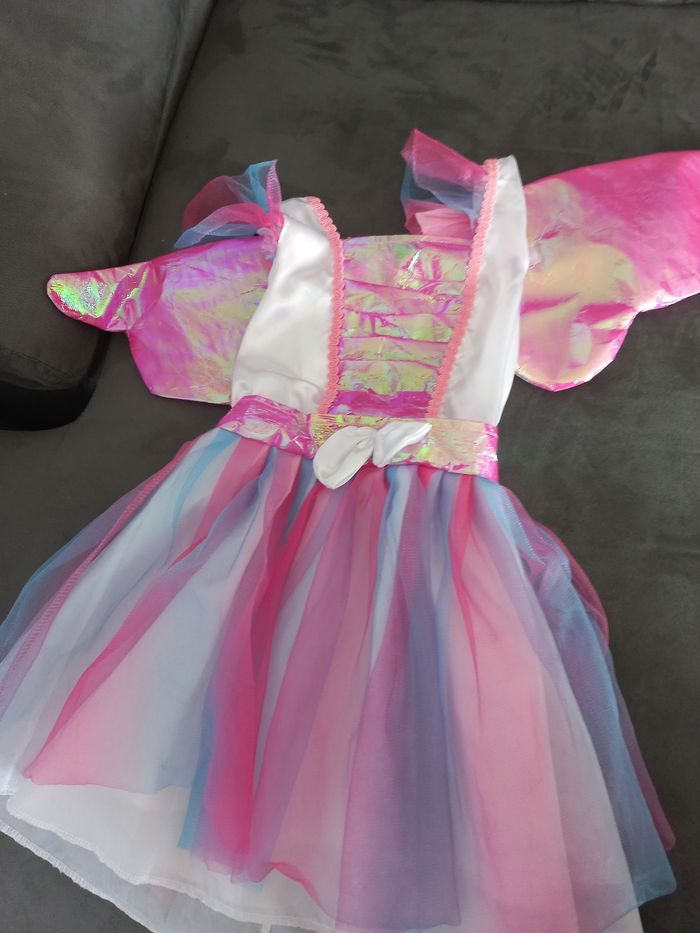 Deguisement robe fée 5/6 ans ailes
