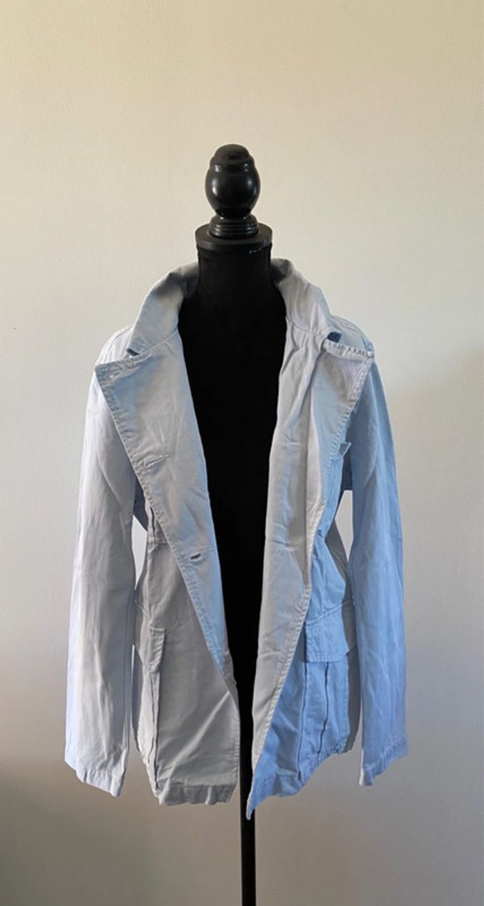 Veste chemise United Color of Benetton bleu clair taille 44 - photo numéro 8