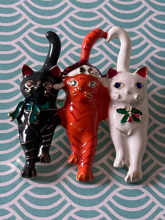 Broche, trois chats de Noël - photo numéro 9