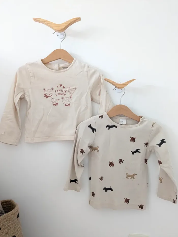 Lot tee-shirt & robe 86 cm