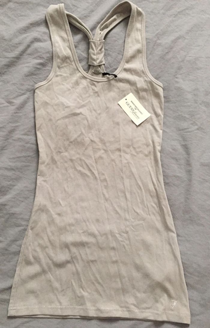 Débardeur femme GUESS gris NEUF avec étiquette