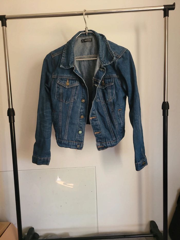 Veste en jeans bleu