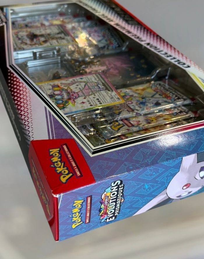 Coffret Premium Pokémon Écarlate et Violet avec figurine - Évolutions Prismatiques 8.5 MENTALI & NOCTALI — ÉVOLUTIONS PRISMATIQUES 17 Sortie officielle : 10 octobre 2025 - photo numéro 6