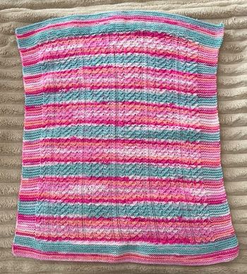 Couverture bébé au tricot