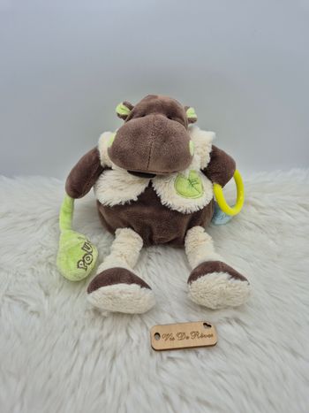 Pantin d'Activités Hippo Bazile Bazile et Zoé Baby Nat