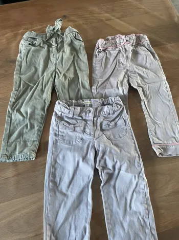 Lot de 3 pantalons 2 ans fille