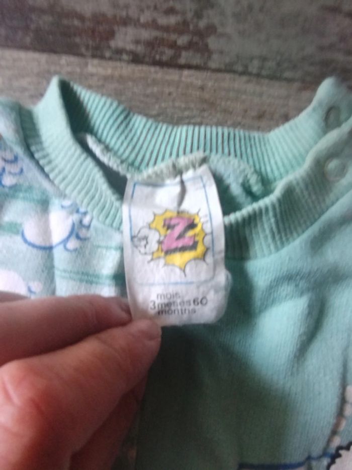 Pull 3 mois vintage mixte - photo numéro 3