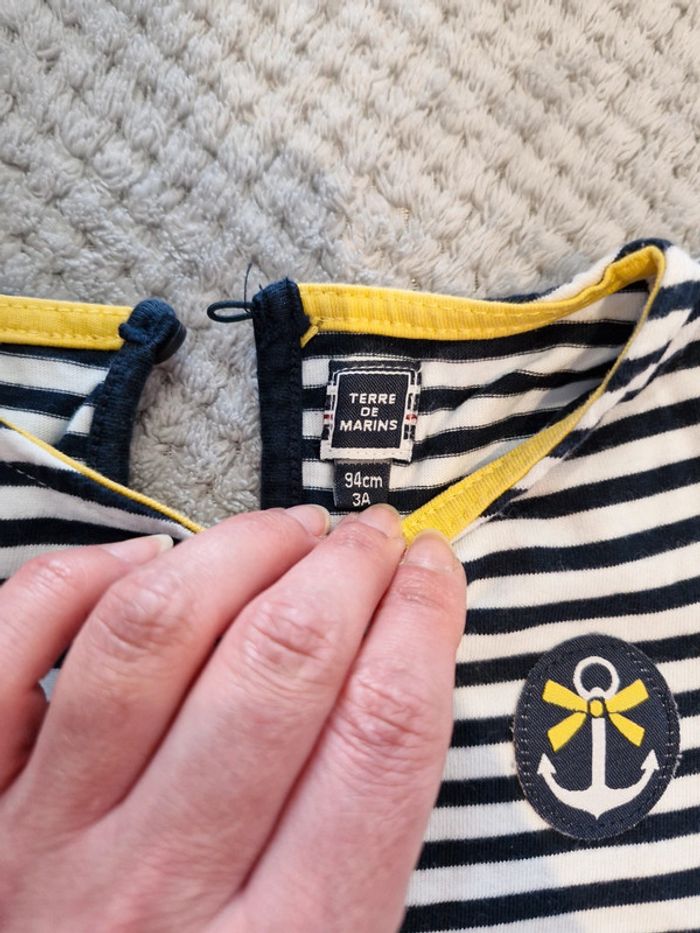 Robe Terre de Marins rayée 3 ans - photo numéro 2