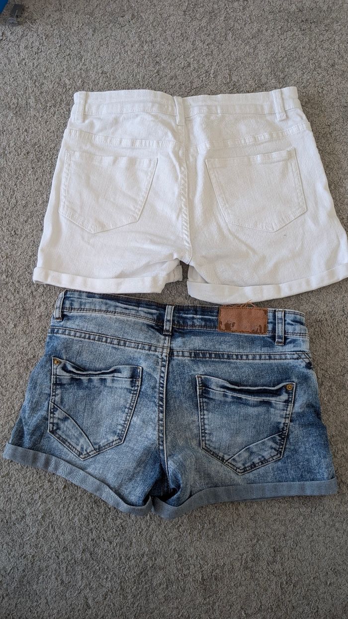 Lot de 2 shorts en jean - photo numéro 2