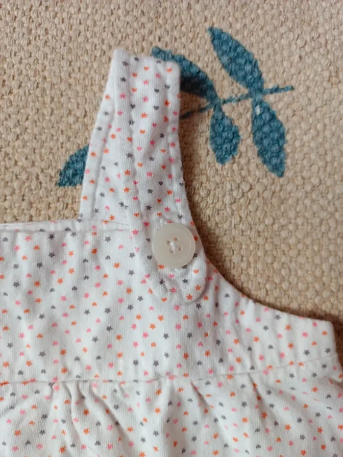 Debardeur blanc étoile 4/5 ans coton tex - photo numéro 3