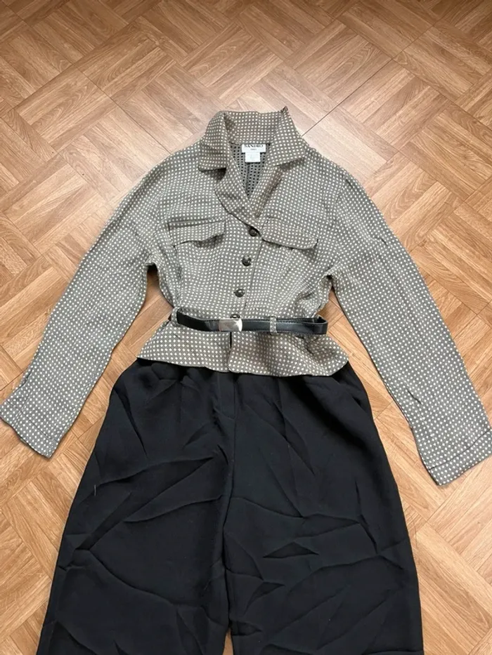 Combinaison ensemble veste et pantalon vintage T40 Sandro - photo numéro 2