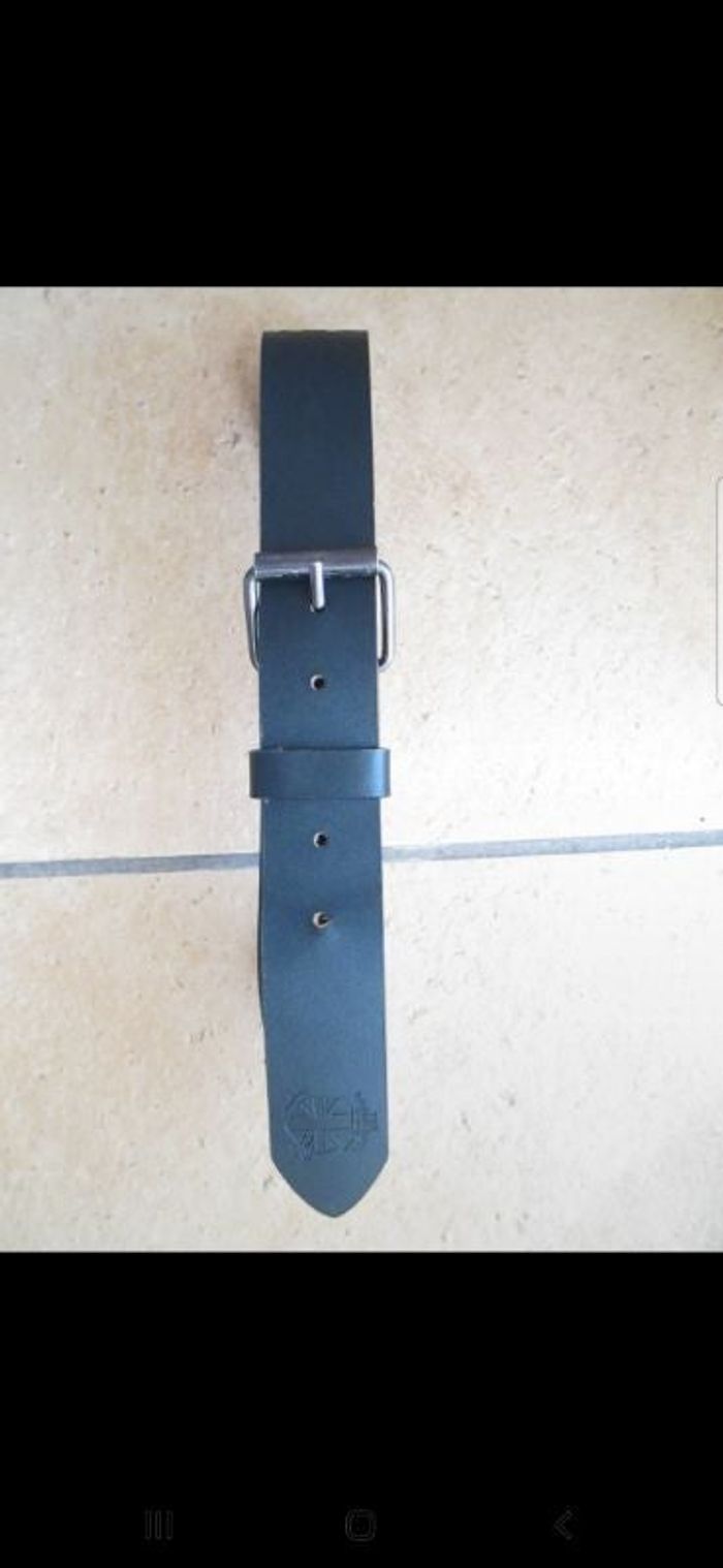 ceinture noire RG 512 cuir longueur 77