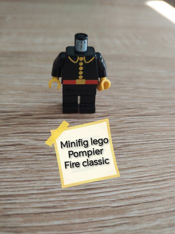 Minifig lego pompier fire classic