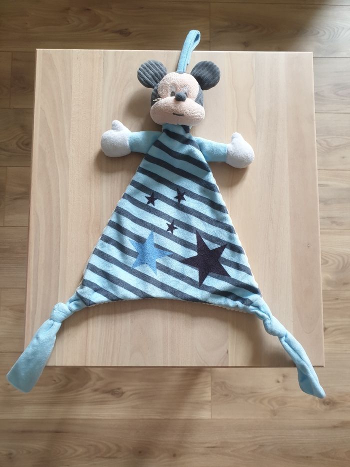 Doudou disney mickey bleu rayé étoile