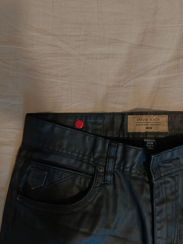 Jean imitation cuir pour homme - photo numéro 2
