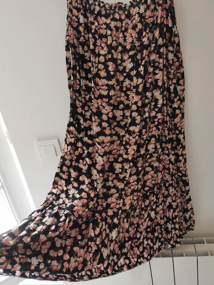 Robe d'été fleurs et dorures - photo numéro 3