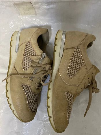 Baskets habillées . Confort . Cuir/ daim .Pointure 38