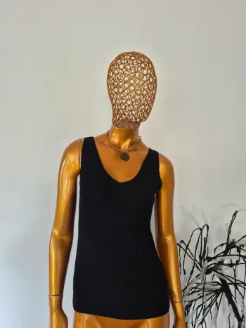Top Noir Femme Taille Unique
