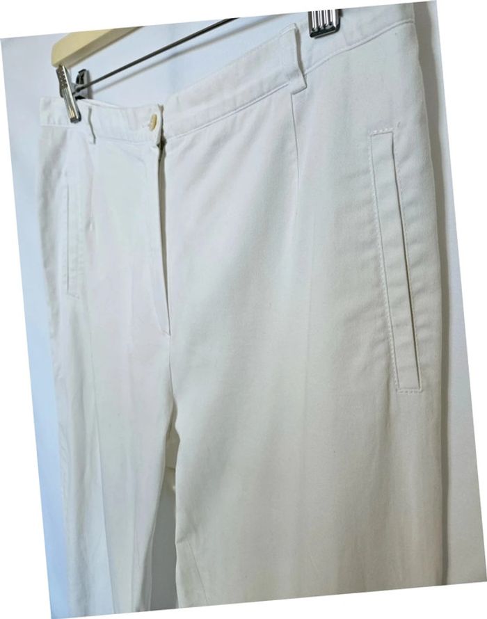 Pantalon droit blanc Gerard Darel taille 42 - photo numéro 3