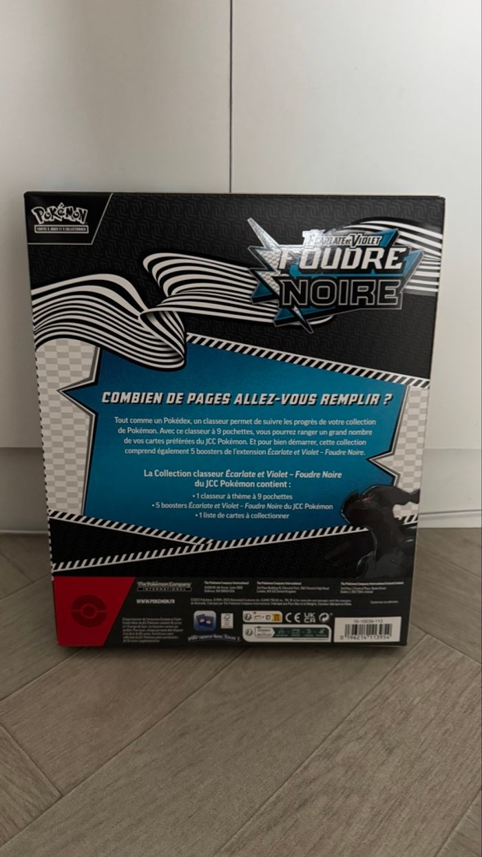 Pokémon - Coffret classeur - Foudre noir - photo numéro 2