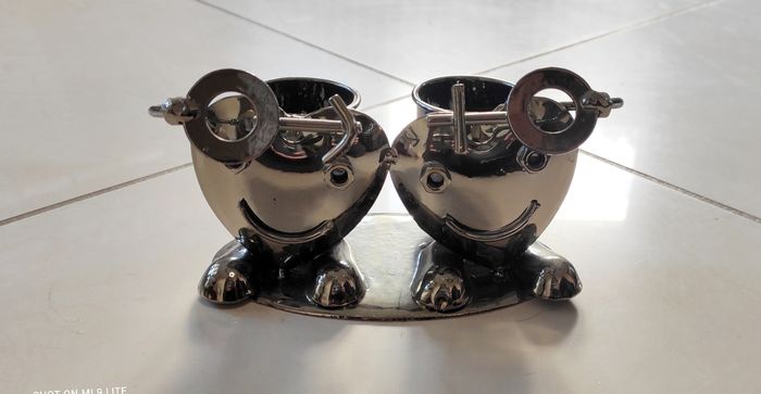 Sculpture couple sel et poivre - photo numéro 2