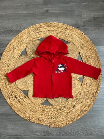 Gilet rouge 18 mois