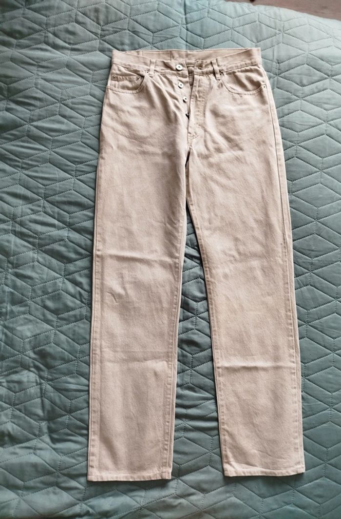 Pantalon homme en jean écru taille 36 - photo numéro 3