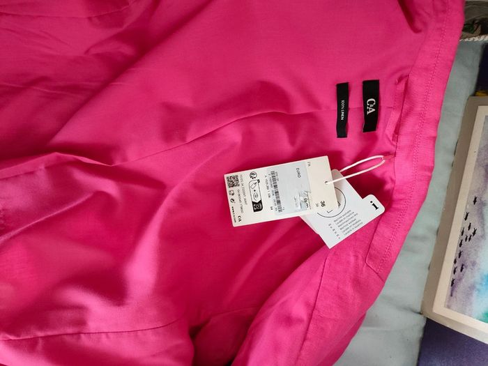 veste en lin rose 38 - photo numéro 10