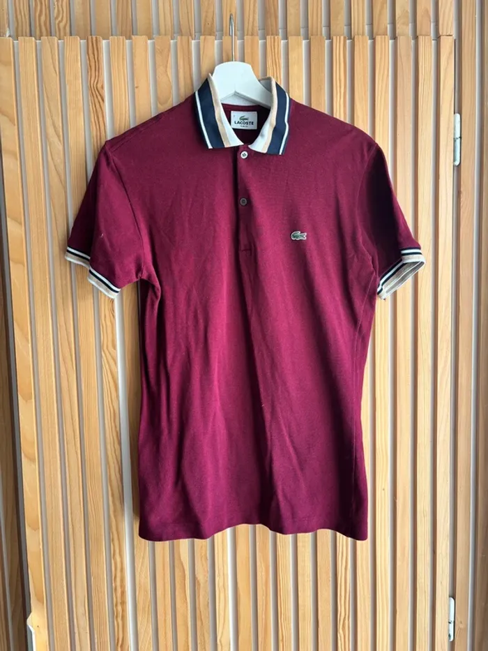Polo Lacoste bordeaux