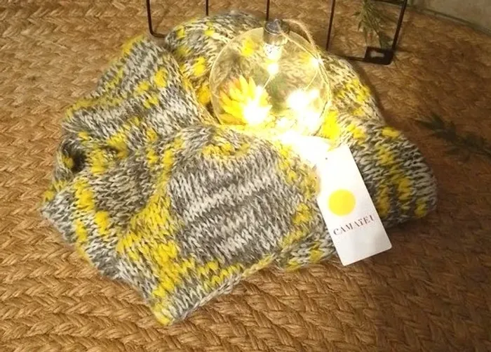 écharpe Camaieu neuve - acrylique et laine - 230x24 cm - photo numéro 6