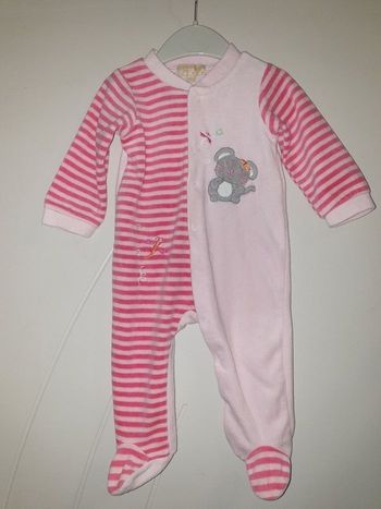 Pyjama en velours 6 mois Gemo