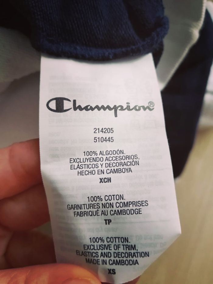 Sweats Champion Taille X/S en bleu et blanc, comme Neuf sans étiquette. - photo numéro 6