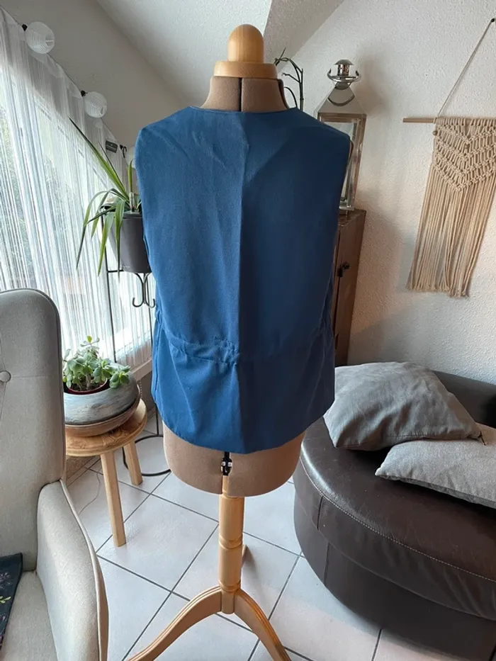 Boléro femme -T40 bleu - photo numéro 4