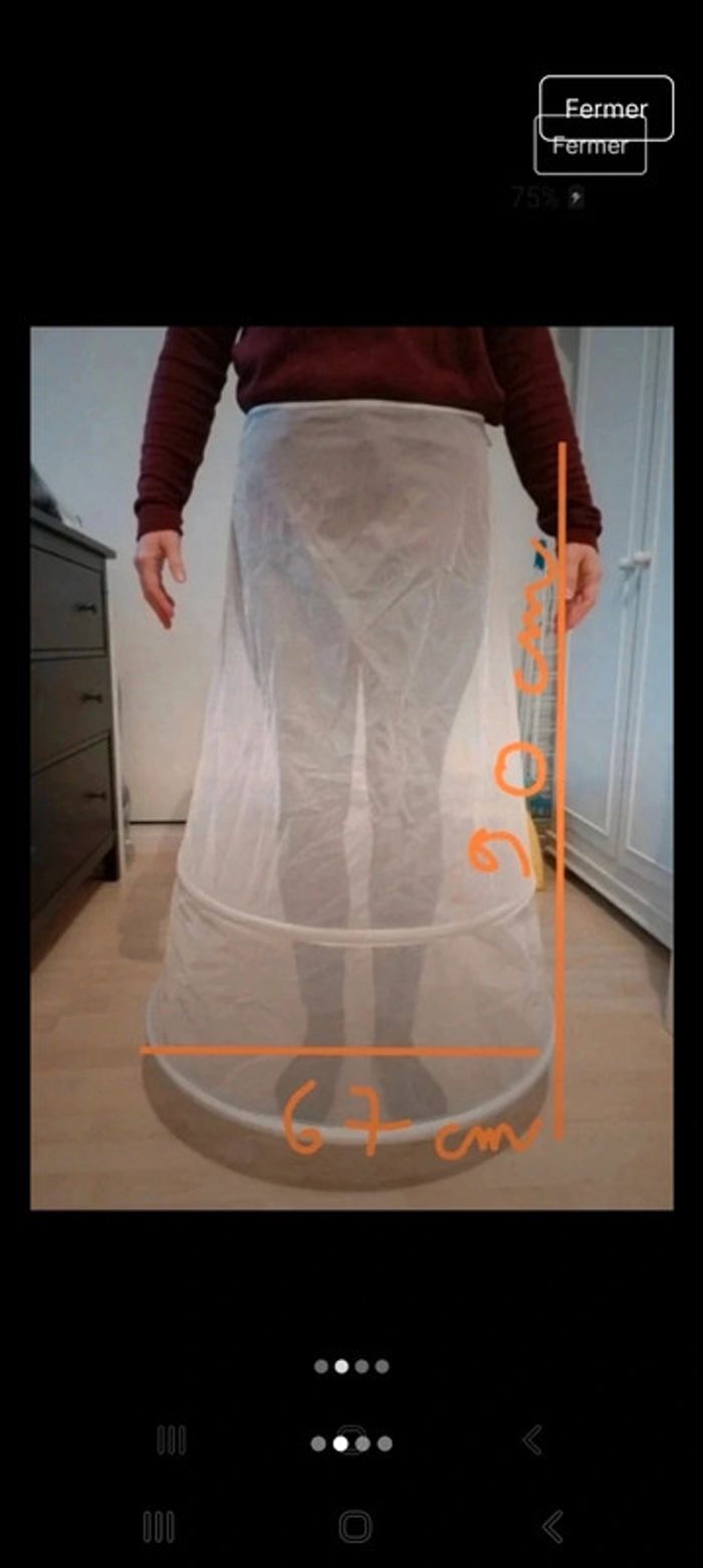 Jupon robe de mariée - photo numéro 2