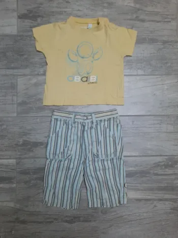 Ensemble tee shirt et bermuda
