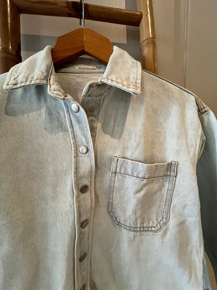 Surchemise en jean coupe oversize taille XS - photo numéro 2
