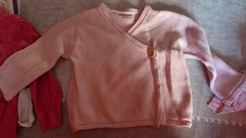 Gilet rose Verbaudet 9 mois