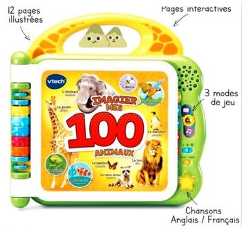 VTech Mon Imagier Mes 100 Animaux 