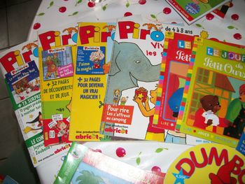 lot de magazine pirouette, toboggan, babar