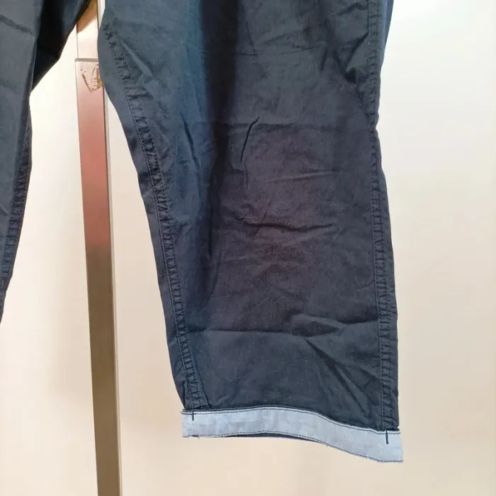 Pantalon 3/4 bleu Best Mountain 100 % coton taille 46 décontracté A849 - photo numéro 5