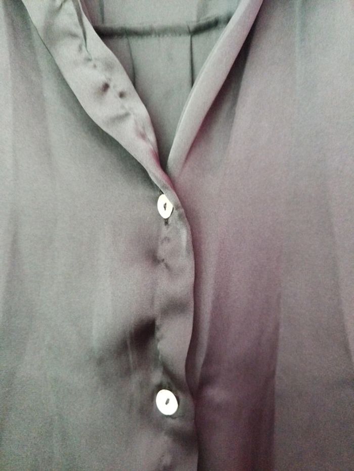 Chemise en satin femme Zara taille M 1 - photo numéro 2