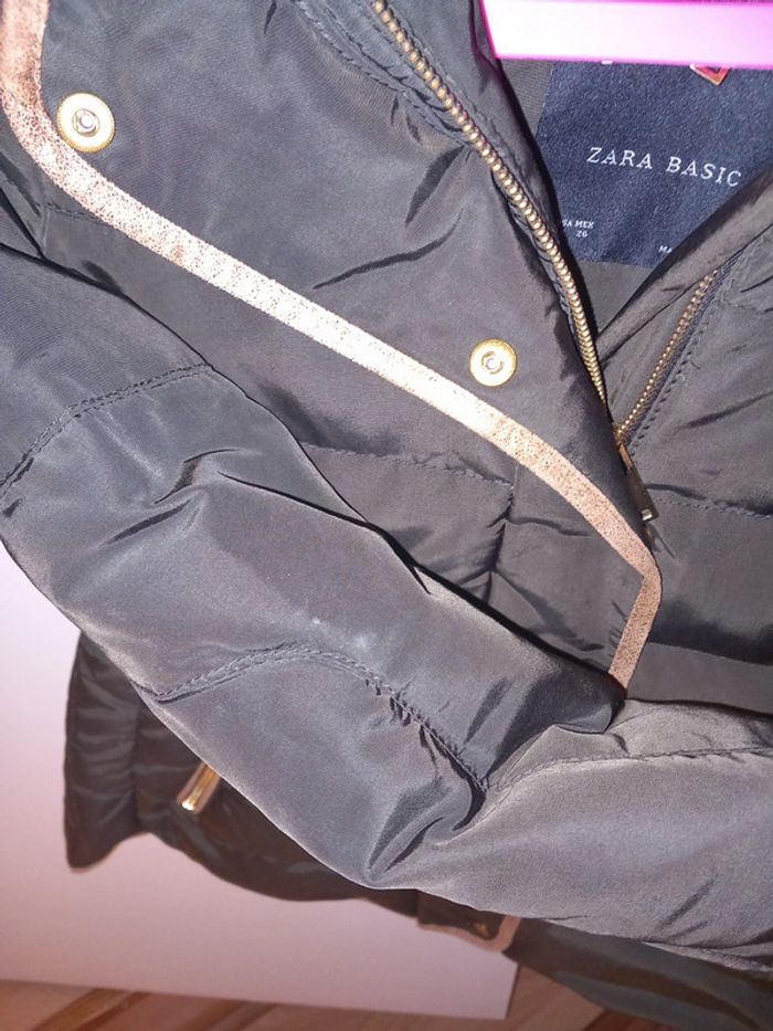 Manteau chaud marron zara taille s - photo numéro 6