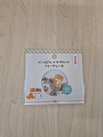 Stickers "Nippon Kawaii Flake Seals" : Shibaneko