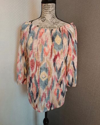 Blouse coloré fluide femme