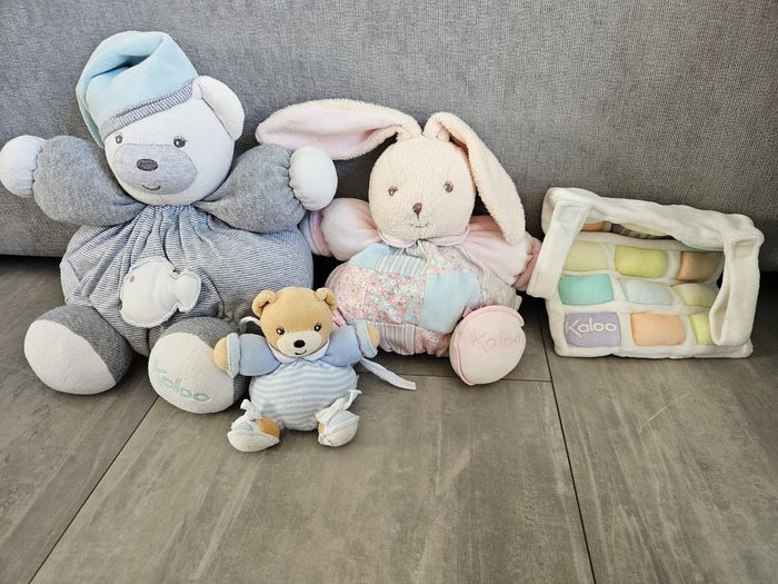 Lot kaloo ours et lapin