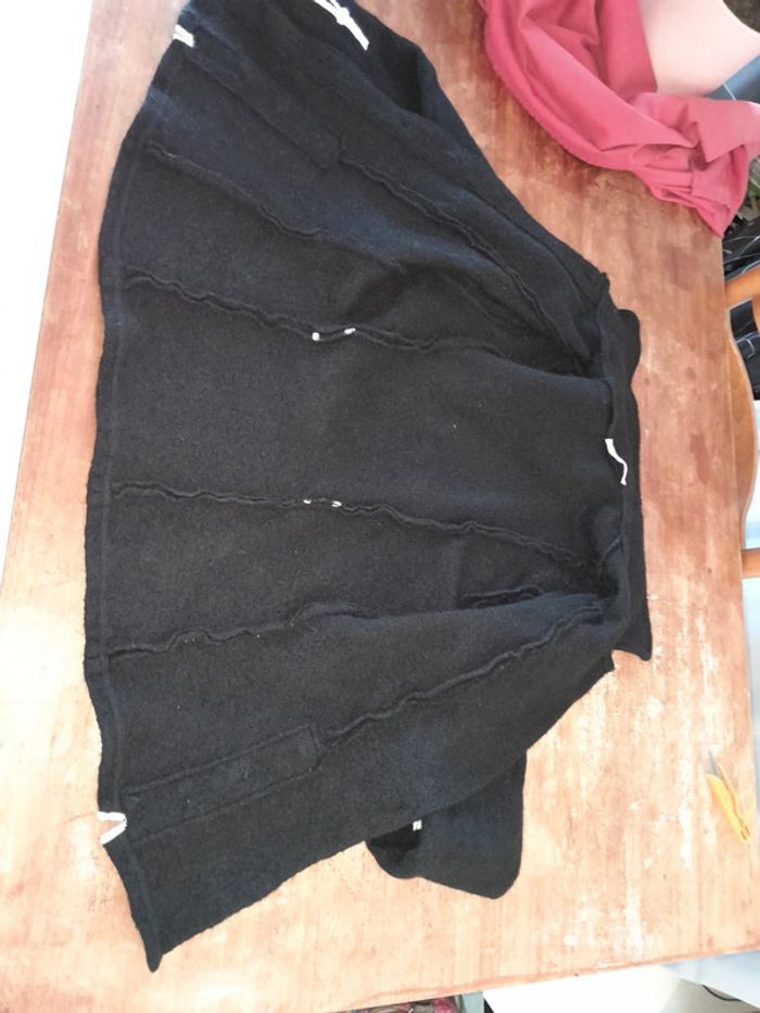 Jolie veste Jacqueline noire feutrée - photo numéro 8